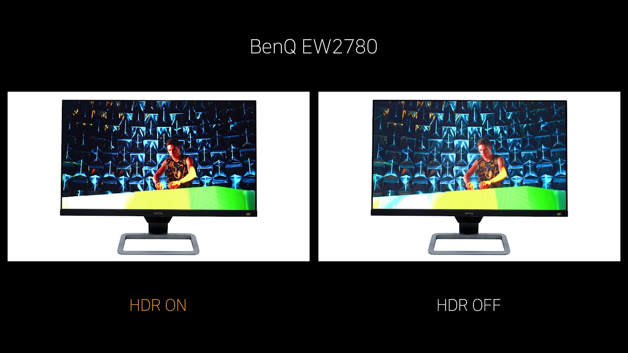 Video HDR ON vs OFF - BenQ EW2780 - YouTube