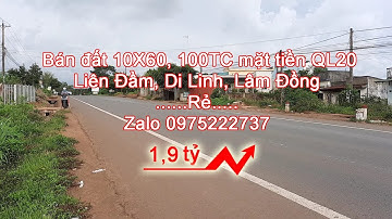 Đất Liên Đầm, đất Di Linh, Lô đất mặt tiền Ql20 rộng 10m, sâu 60m, có 100 thổ cư, giá rẻ đầu tư #3