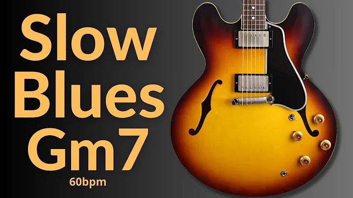 Seductive Groove Blues Guitar Backing Track in G Minor (Gm7)
