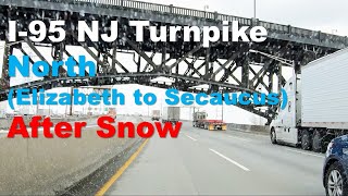 I-95 NJ Turnpike North after snow on 1/7/2022
