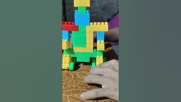 satisfying diy block robot ASMR building blocks #lego #robotics #toys #trending