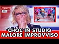 ????CHOC A UOMINI E DONNE: MALORE IN STUDIO PER TINA CIPOLLARI MARIA DE FILIPPI E IL PUBBLICO SCONVOLTI