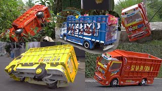 Truk Oleng Wahyu AbadI Terjebak Dalam Lumpur Saat Bawa Muatan Kayu Di Derek Truk Ud Quester