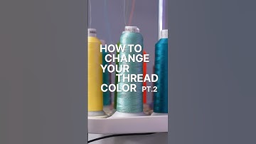 How to Change the Thread Color on an Embroidery Machine🪡 #machineembroidery
