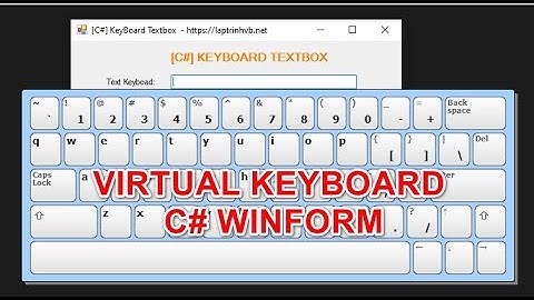 [C#] Show keyboard when click textbox winform