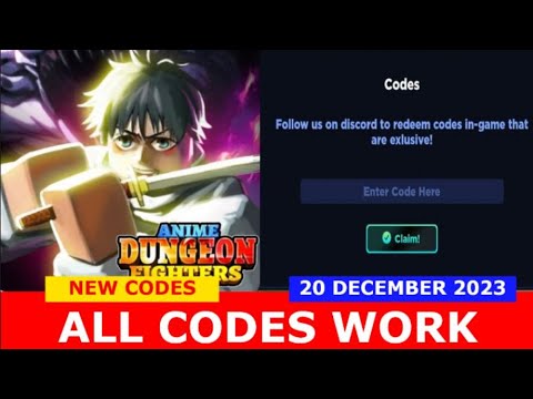 Anime Fighters codes December 2023