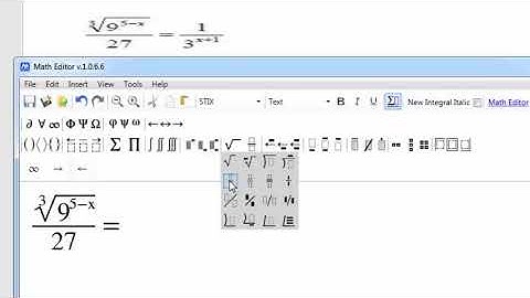 How to Use Math Editor