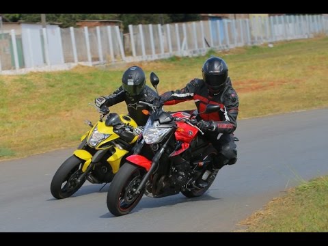 Yamaha Xj6n Vs Kawasaki Er6n Na Pista Youtube