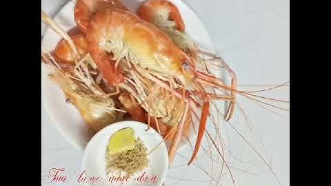 Tôm luộc nước dừa♡♡♡