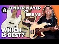 Fender Player Jazz Bass vs Sire V5!