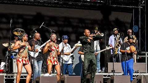 Seun Kuti & Egypt 80 perform at Celebrate Brooklyn, Lena Horne Bandshell Prospect Park NYC 07/13/24