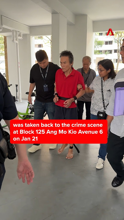 Ang Mo Kio HDB murder suspect taken to crime scene