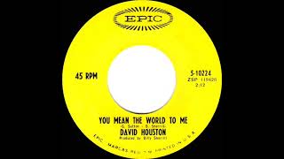 Watch David Houston You Mean The World To Me video