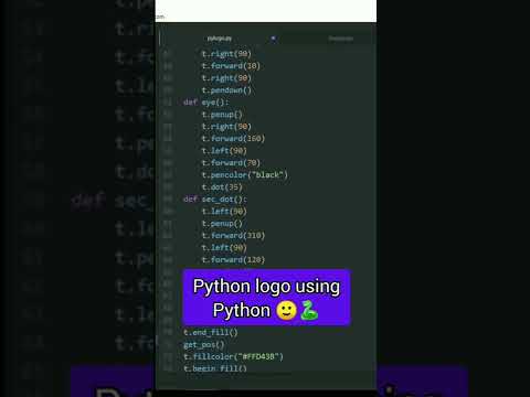 Making python logo