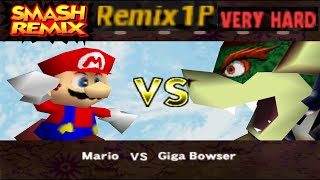 Smash Remix - Classic Mode Remix 1P Gameplay With Mario (VERY HARD) Smash Remix - Classic Mode Remix 1P Gameplay With Mario (VERY HARD)