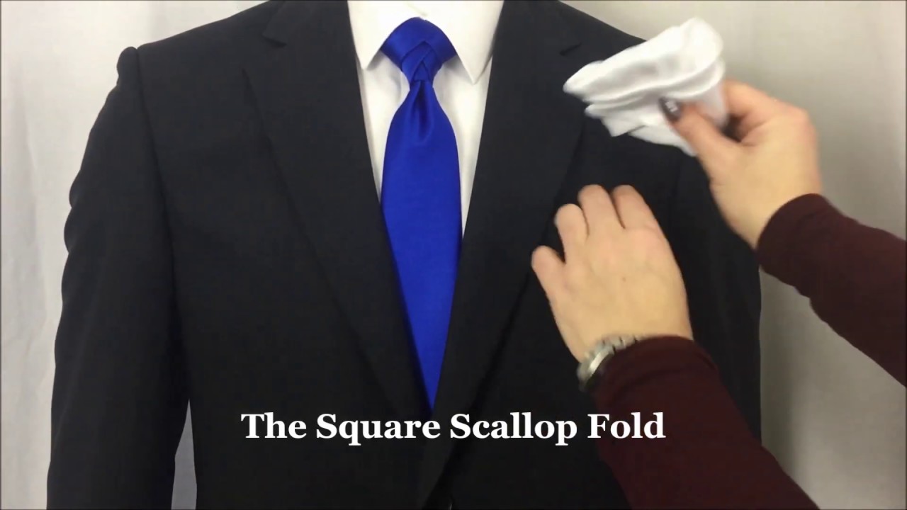 The Square Scallop Pocket Square Fold YouTube