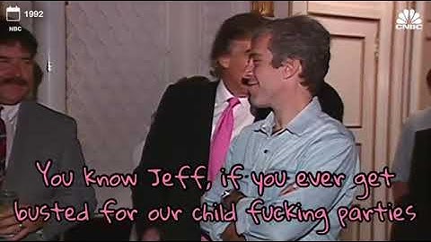 Donald Trump and Jeffrey Epstein