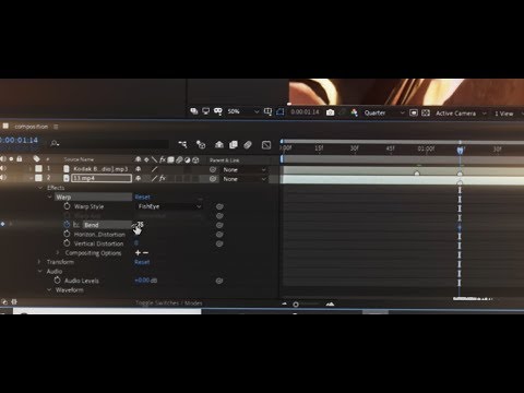Pinch and Pop Warp Effect Tutorial - After Effects