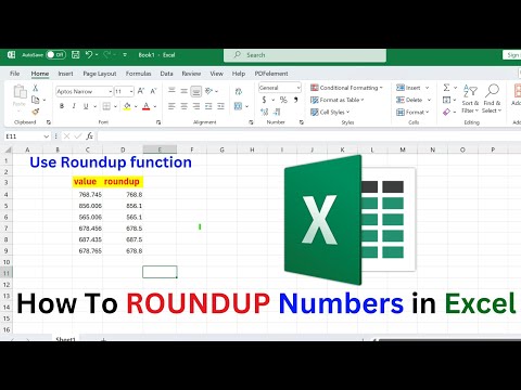 how to roundup numbers in excel | how to roundup in excel | how to use roundup function