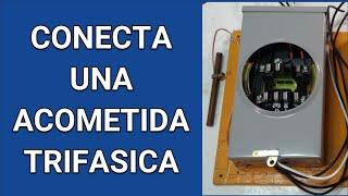 Como conectar una acometida trifasica