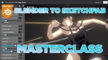Anime Blender models to Sketchfab Masterclass