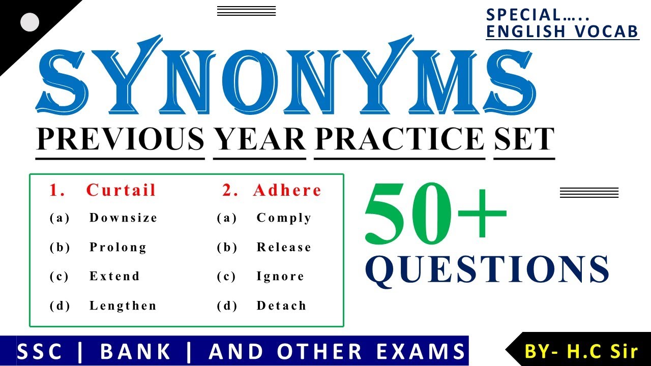 Synonyms Practice Set 1 Previous Year Synonyms English YouTube synonyms-practice-set-1-previous-year-synonyms-english-youtube
