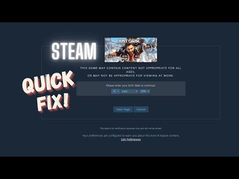 How To Fix | Steam Birthday Verification (Quick Fix)