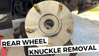 Rear Wheel Knuckle Removal | Honda S2000