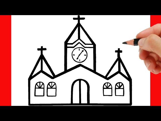 Church coloring pages - ColoringLib
