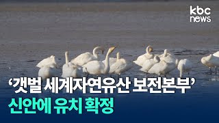 '갯벌 세계자연유산 보전본부' 신안에 유치 / KBC뉴스