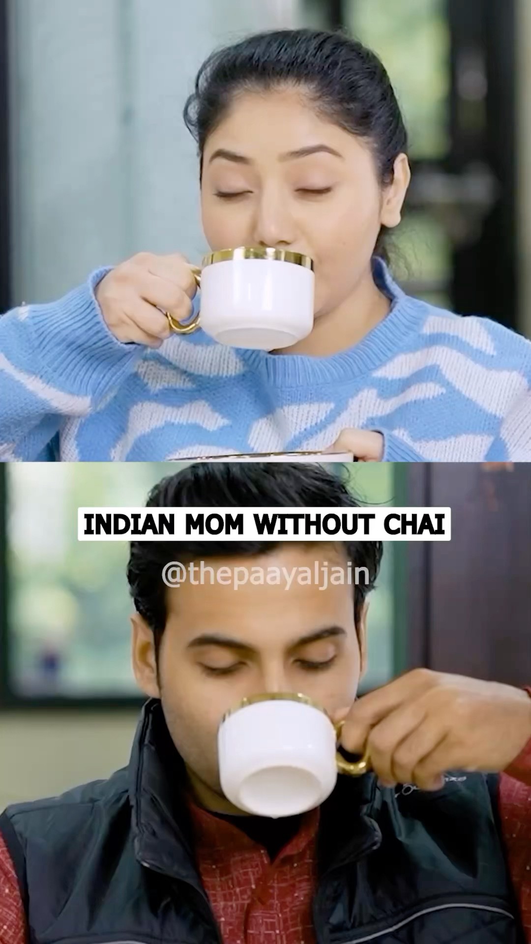 Indian Mom without Chai | Indians and Chai Addiction | Chai Lover | Tea new year resolution #shorts