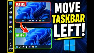 How to Move Your Taskbar to the Left in Windows (Step by Step)