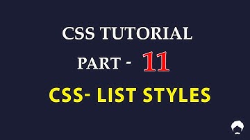 CSS Tutorial for Beginners Tamil - 11 - CSS LIST STYLES