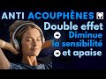 Anti acouphne double effet  balayage bruit blanc et musique apaisante