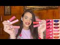 Maybelline superstay matte ink swatches/ تجربه افضل درجات روج سوبر ستاي من ميبلين