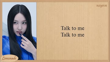 TWICE TALK (NAYEON, JIHYO) Lyrics