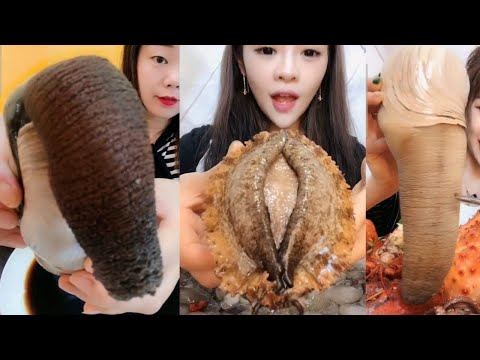 Chinese Girl Eat Geoducks Delicious Seafood #011 | Seafood Mukbang Eating Show