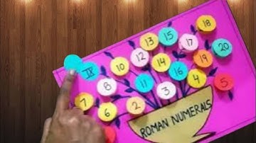 Roman Numeral project |Roman numerals chart |Maths TLM for primary school #romannumerals