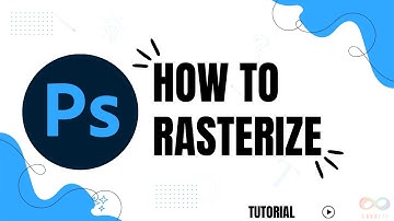 How to rasterize a layer in Photoshop