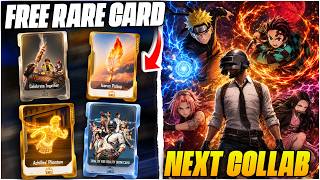 😱 BGMI FREE 5 RARE CARD EVENT / NEXT ANIME COLLABORATION VOTING PUBG MOBILE