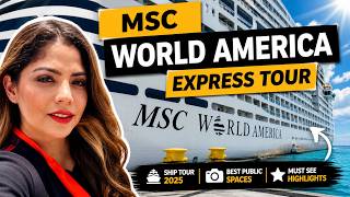 MSC World America Cruise Ship Tour 2025 | Best Public Spaces Revealed