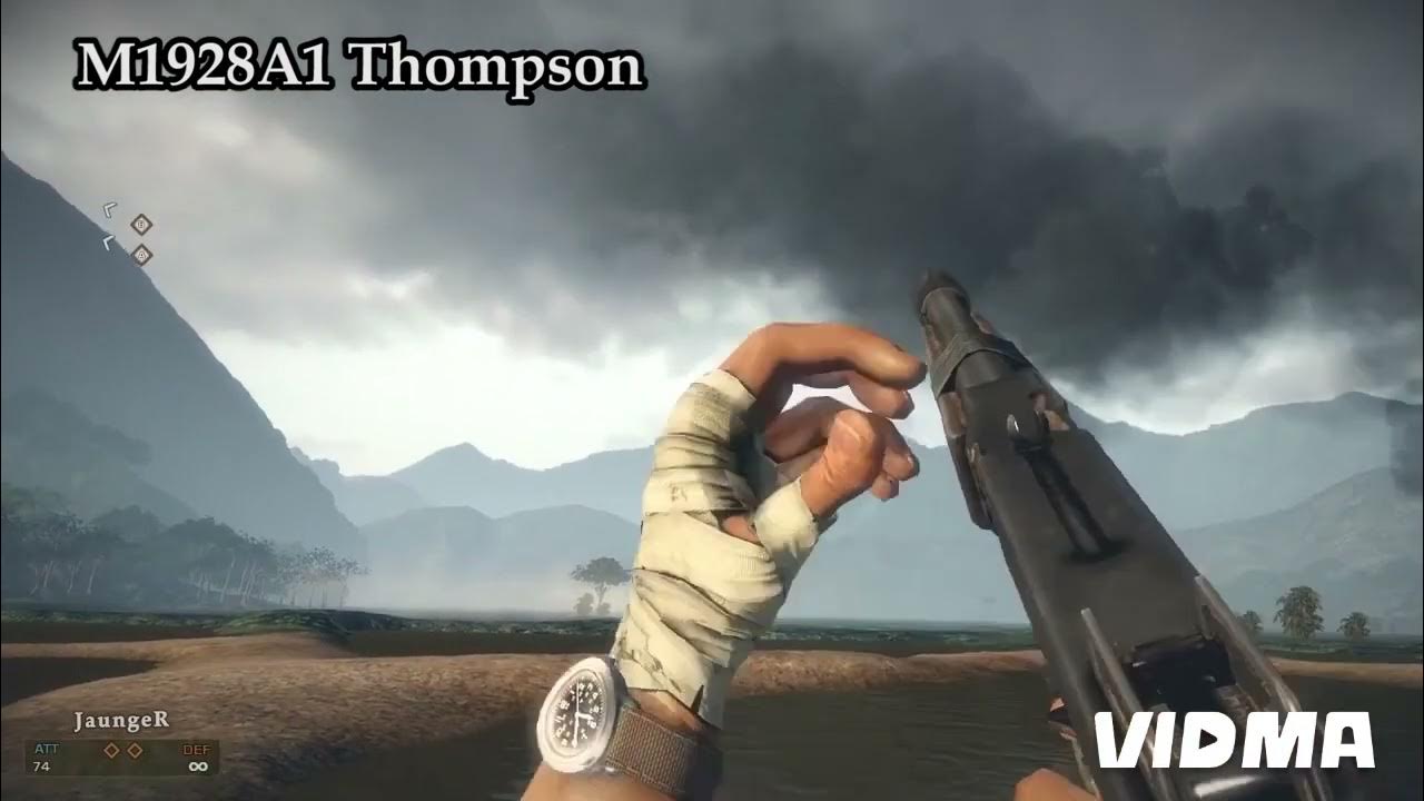 M1928A1 Thompson submachine gun sound effect - YouTube