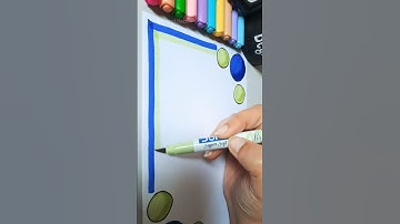 Simple border design for projects|| #shorts #borderdesign #borderdesigns #borderdesignsforproject