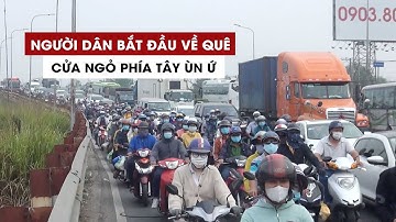Người dân bắt đầu về quê ăn Tết, cửa ngõ phía Tây TP.HCM ùn ứ