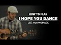 I Hope You Dance (Lee Ann Womack) | Beginner Guitar Lesson | How To Play