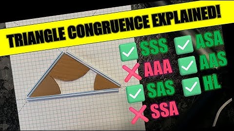 Triangle Congruence Explained! What Works and What Fails?