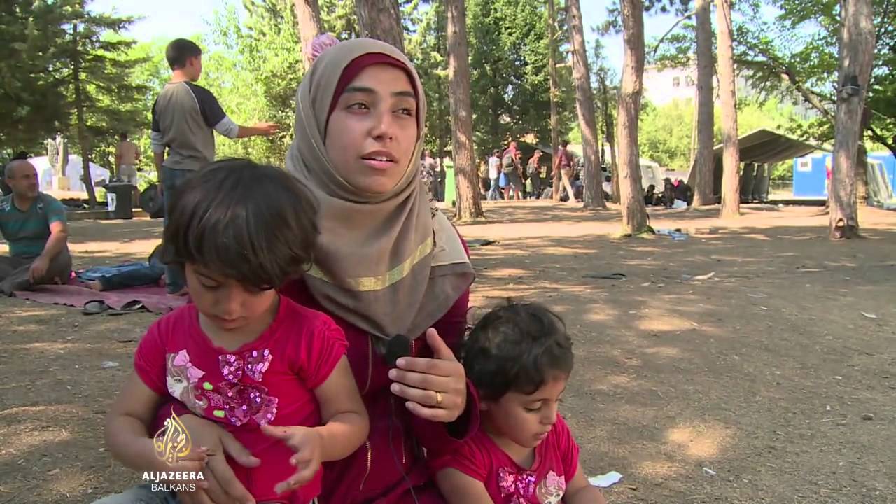 يتزايد عدد النساء والأطفال الوافدين إلى بريشيفو