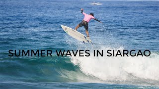 DECENT SWELL ARRIVED ON SIARGAO ISLAND DURING SUMMER
