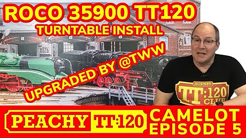Peachy TT120 Camelot Episode 5, installing an upgraded Roco 35900 TT120 turntable. @ThisWayWorksTWW