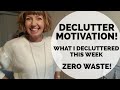Declutter motivation, zero waste! What I decluttered, where it's going (Flylady)